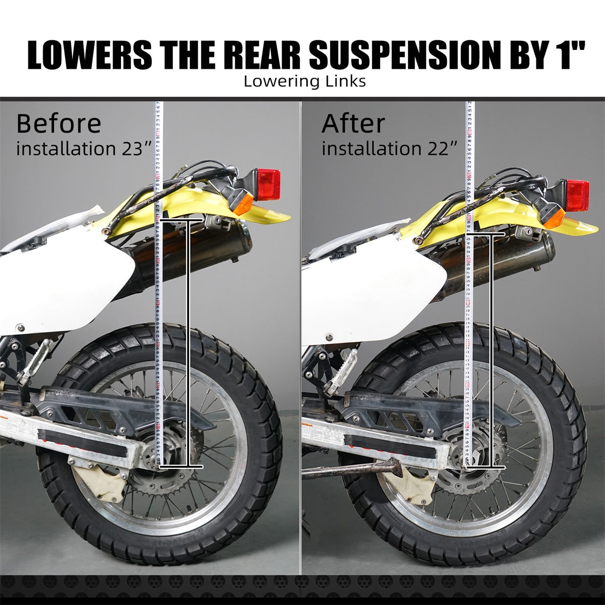 Rear Suspension 1" Lowering Link Kit For Suzuki DR650S / SE 1996-2024