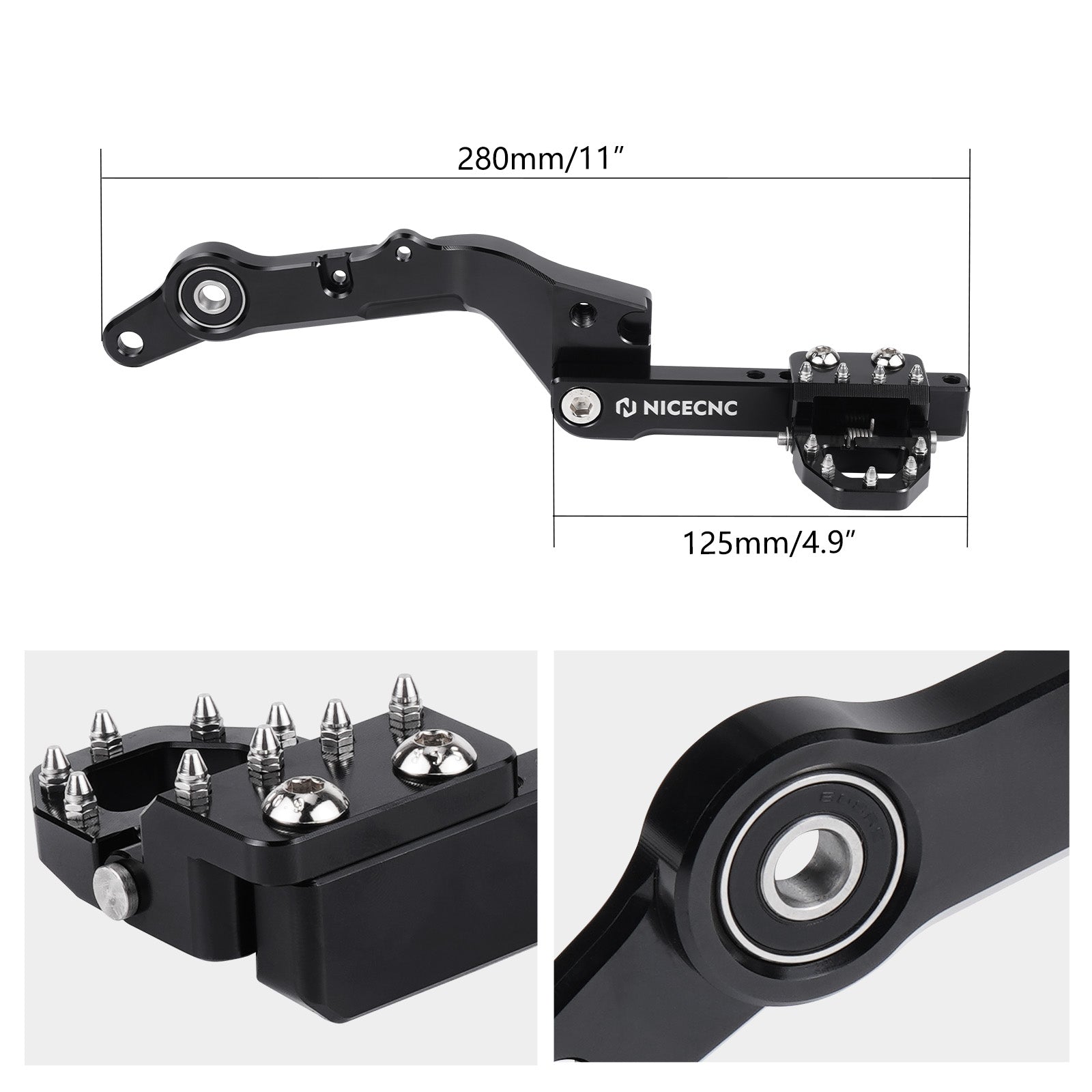 Adjustable Dual Control Rear Brake Pedal Lever For Suzuki DR650S/SE 1996-2025