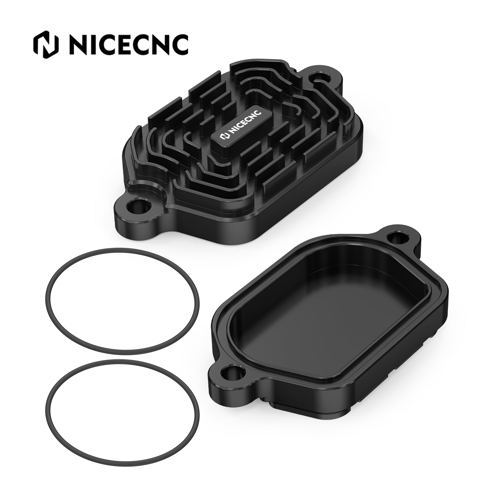Finned Engine Valve Covers w/Rings Kit For Suzuki DR650S / SE 1996-2024