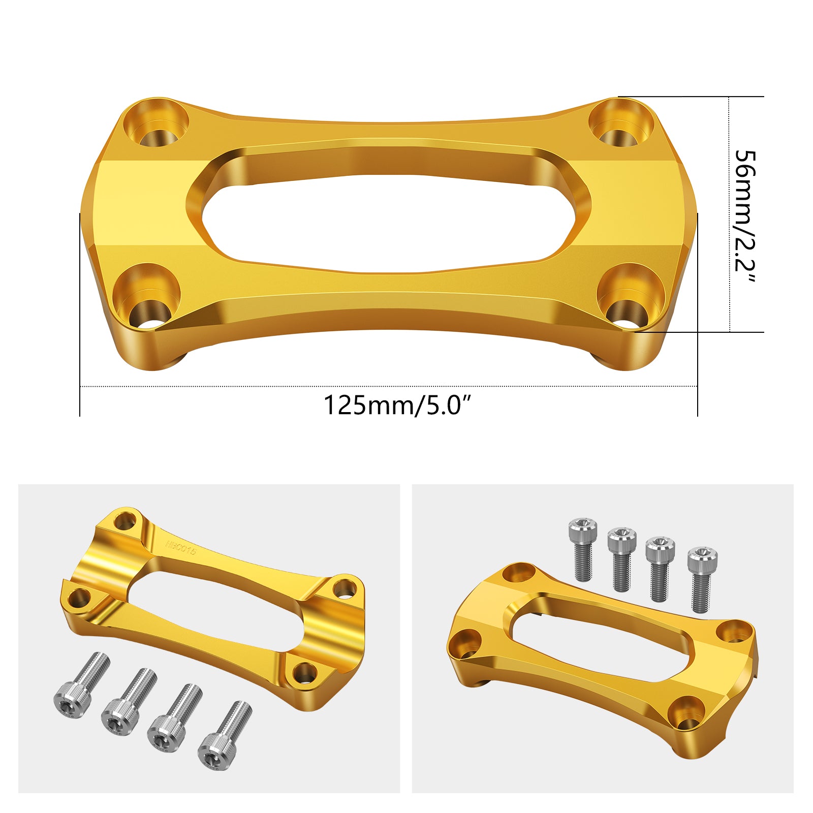 1 1/8" 28.6MM Handlebar Stabilizer Support Mount Riser Clamp For Suzuki RMZ250 RMZ450