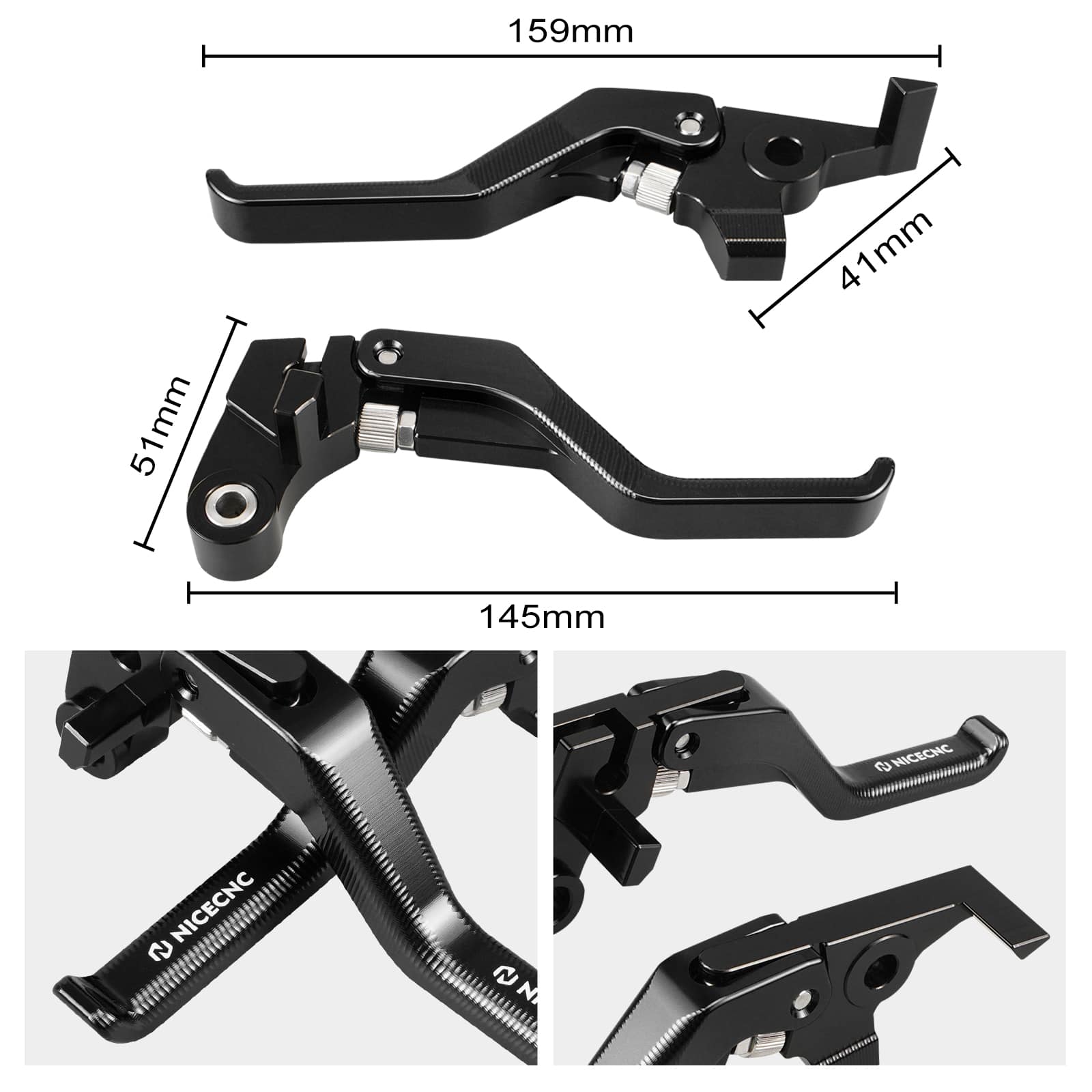 Shorty Brake Clutch Lever for Yamaha Tenere700 / XTZ700 2019-2025 XSR700 2018-2024 MT-07 2018-2020