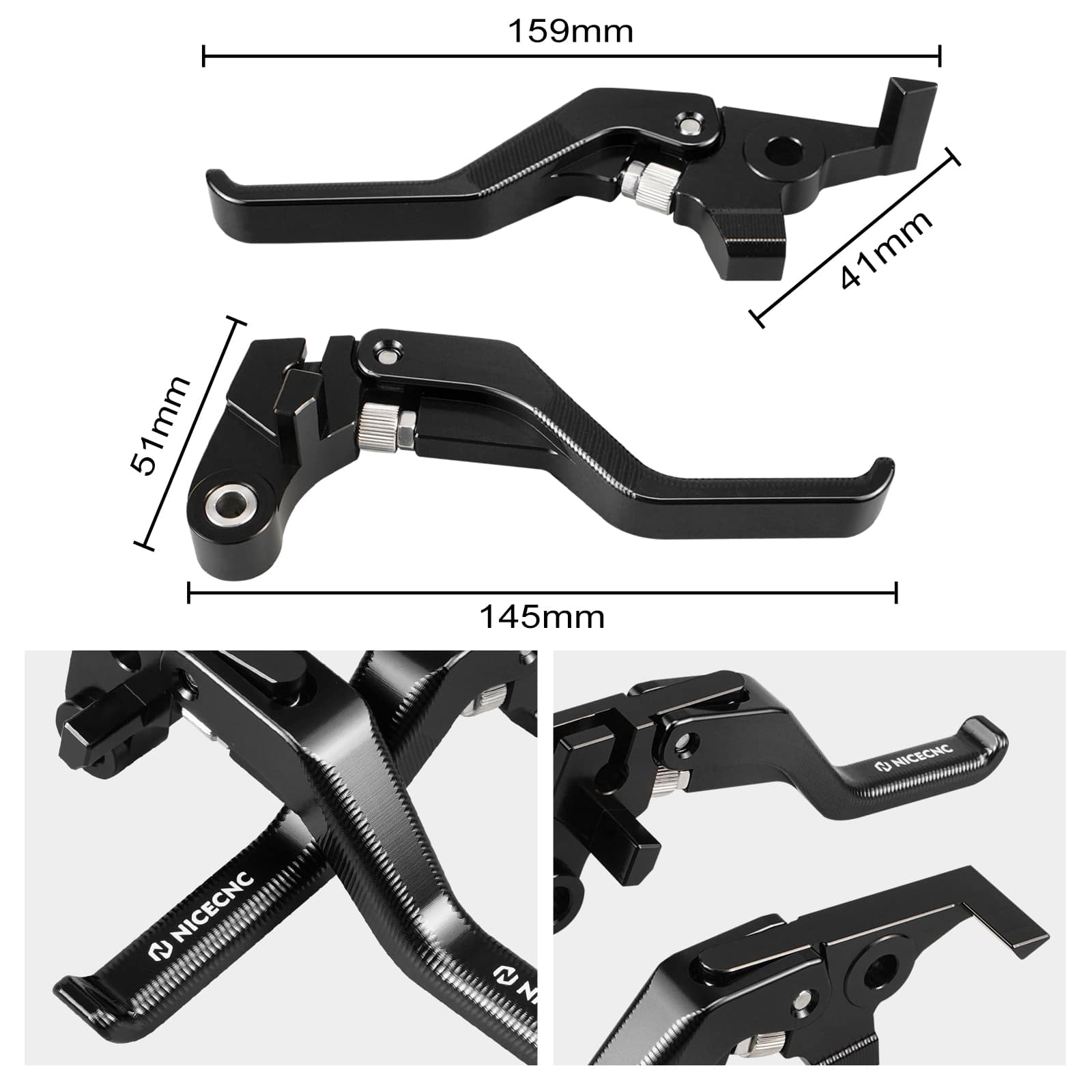 Shorty Brake Clutch Lever for Yamaha Tenere700 / XTZ700 2019-2024 XSR700 2018-2024 MT-07 2018-2020