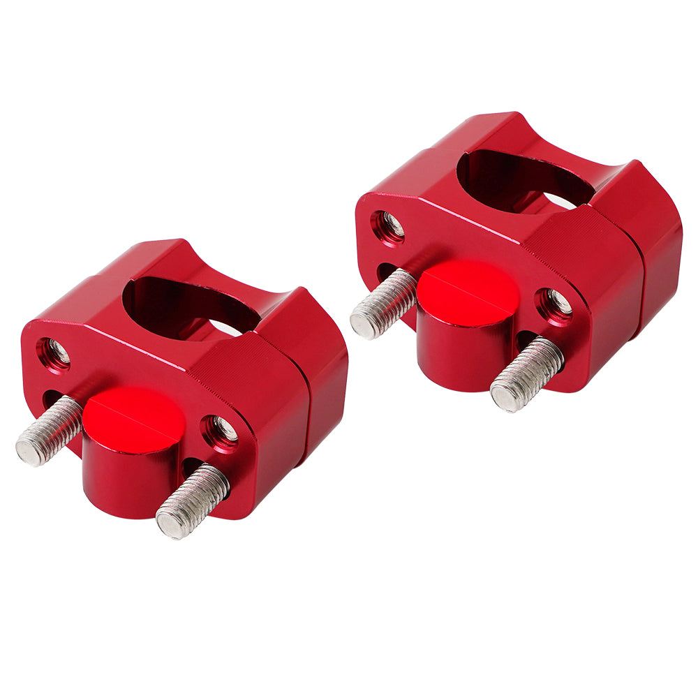 Universal Off-Road Motorcycle ATV Handlebar Mounts 7/8" to 1 1/8" Fat Bar Adapter Kit Riser