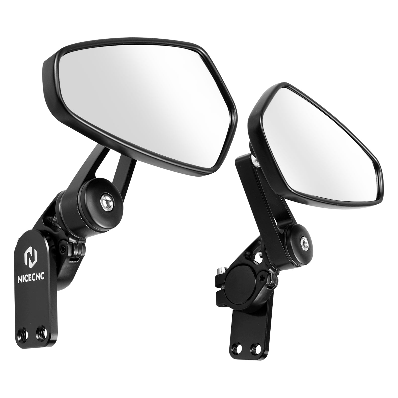 Upgraded Quick Flip Arrow Folding Mirrors Kits for Universal Motorcycle Hand Guard