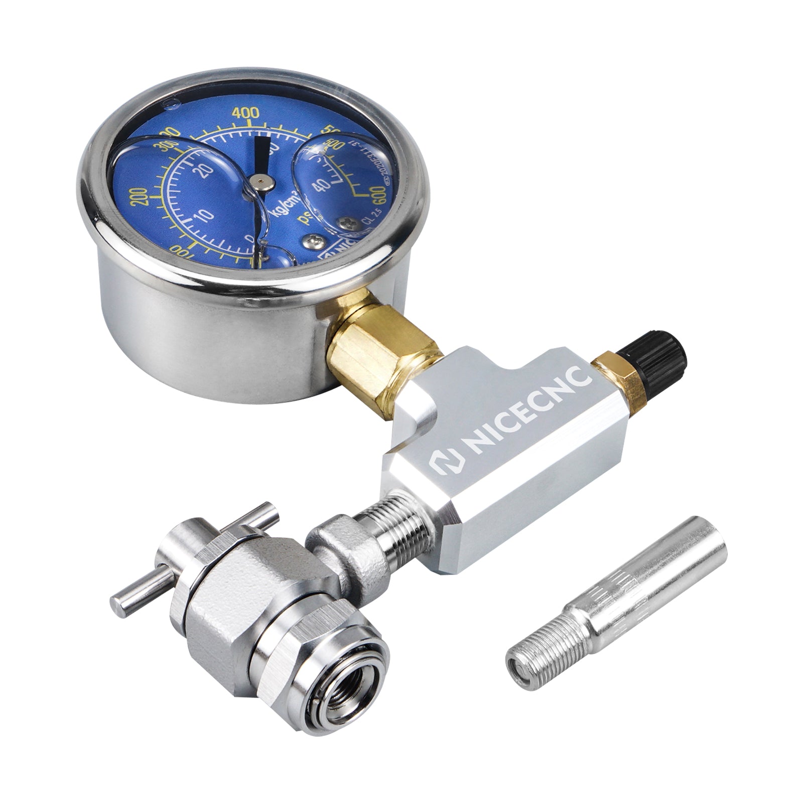 Upgraded 600PSI High Accuracy Nitrogen Filling Tool with Extension Special For Schrader Valve Shock