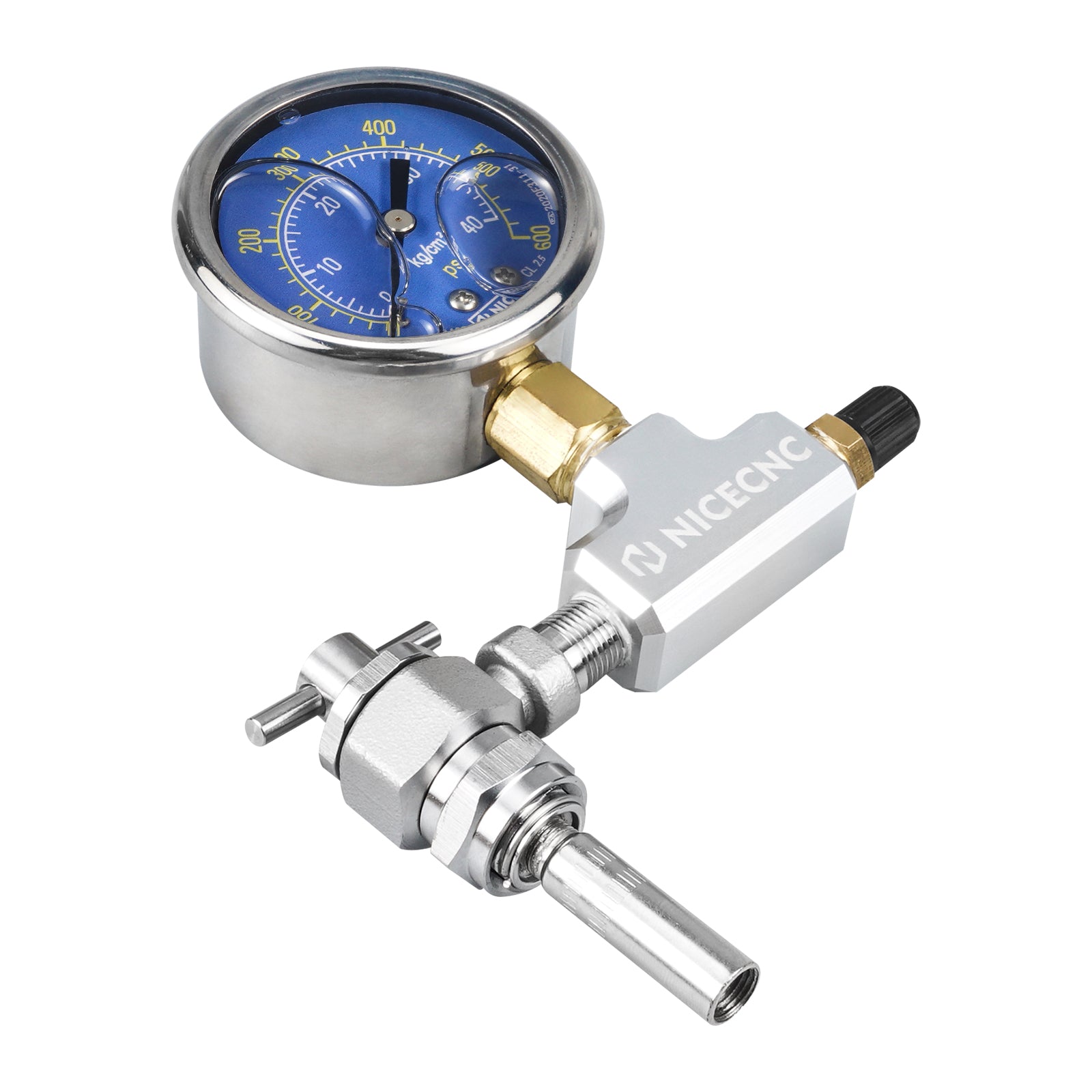 Upgraded 600PSI High Accuracy Nitrogen Filling Tool with Extension Special For Schrader Valve Shock