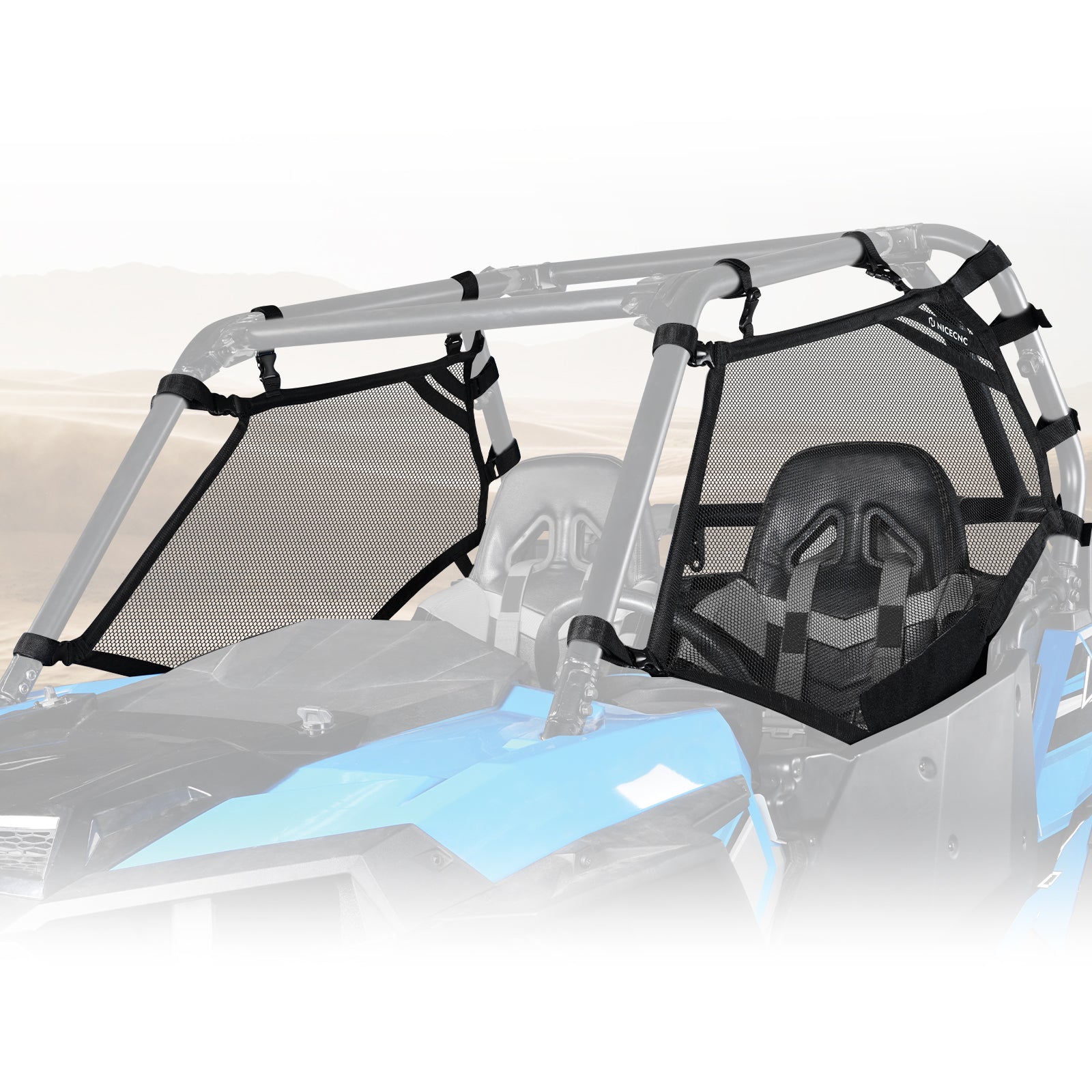 UTV Rear Window Net Soft Mesh Shade Net For Polaris RZR XP 1000 2014-2021