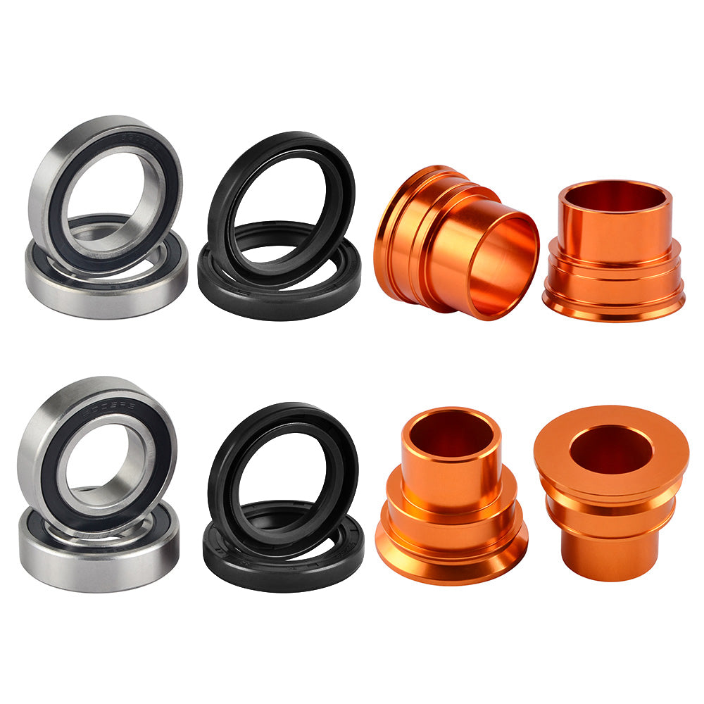 Front Rear Wheel Spacers Beraings Seals For KTM 350 500 EXC-F 2003-2015