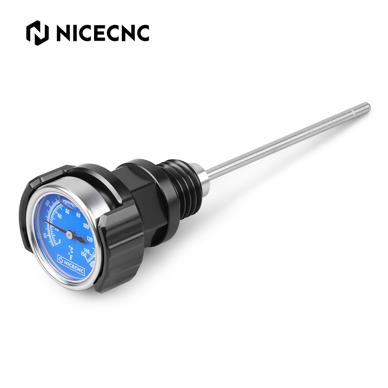 ATV Oil Dipstick Lever Plug w/Rotatable Temp Gauge For Yamaha Banshee 350