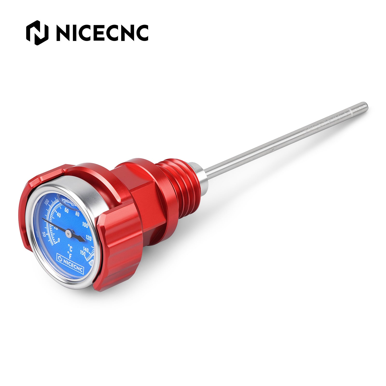 ATV Oil Dipstick Lever Plug w/Rotatable Temp Gauge For Yamaha Banshee 350