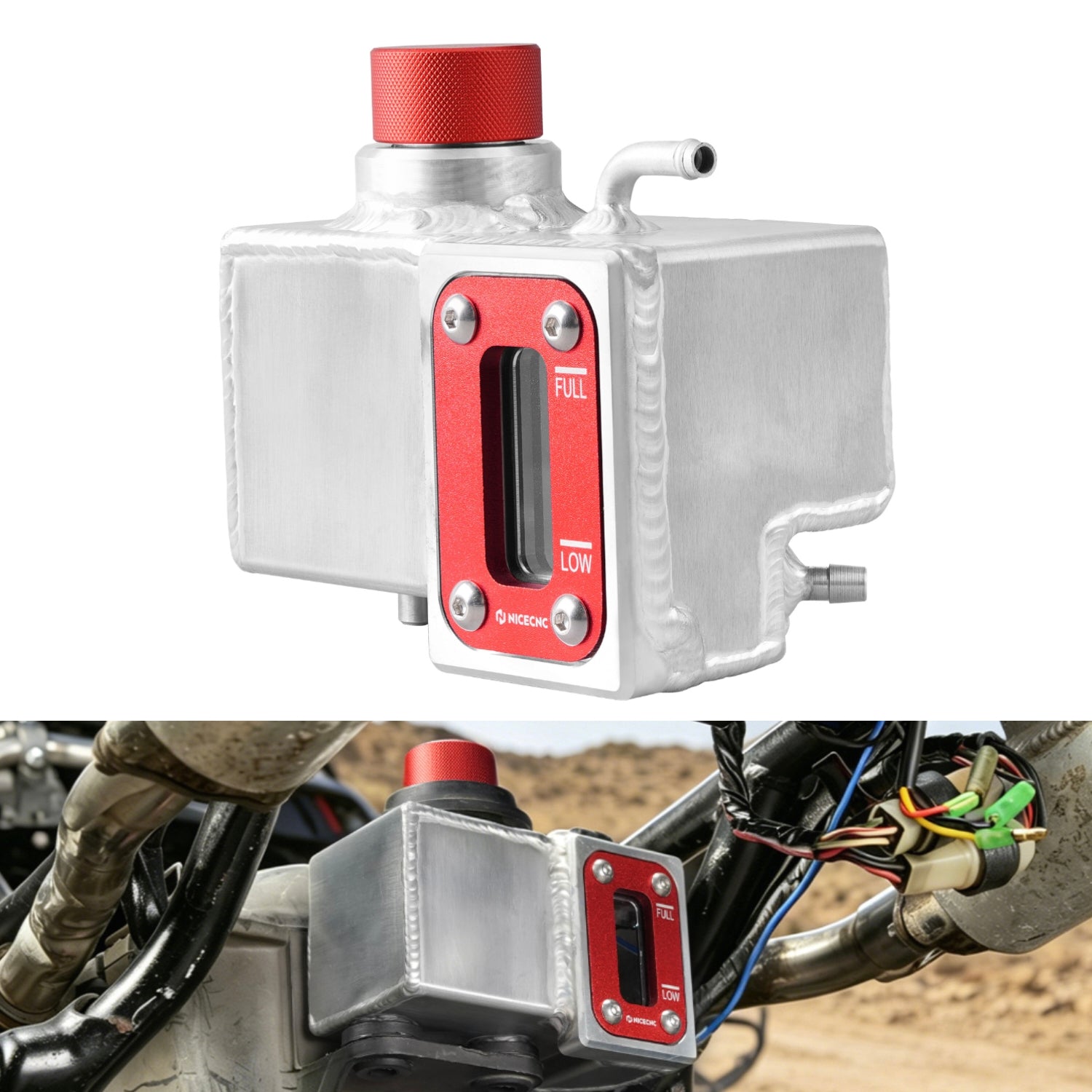 Coolant Reservoir Expansion Overflow Tank For Yamaha Banshee 350