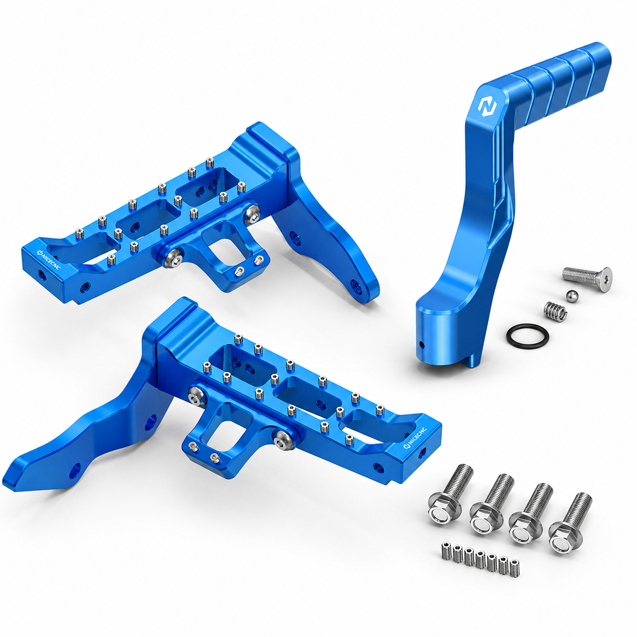 Extended Foot Pegs + Kick Starter Lever For Yamaha Banshee 350