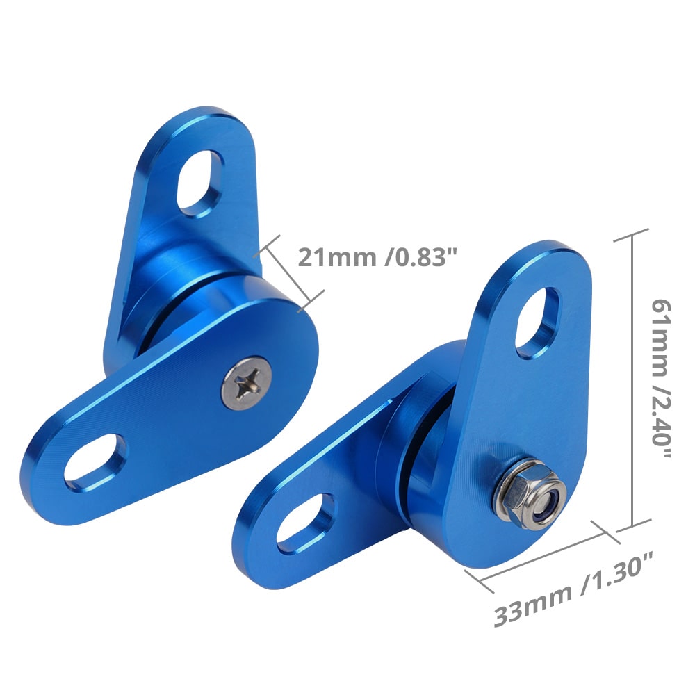 Pair ATV Muffler Exhaust Pipe Silencer Hanger Mounts Brackets For Yamaha Banshee 350