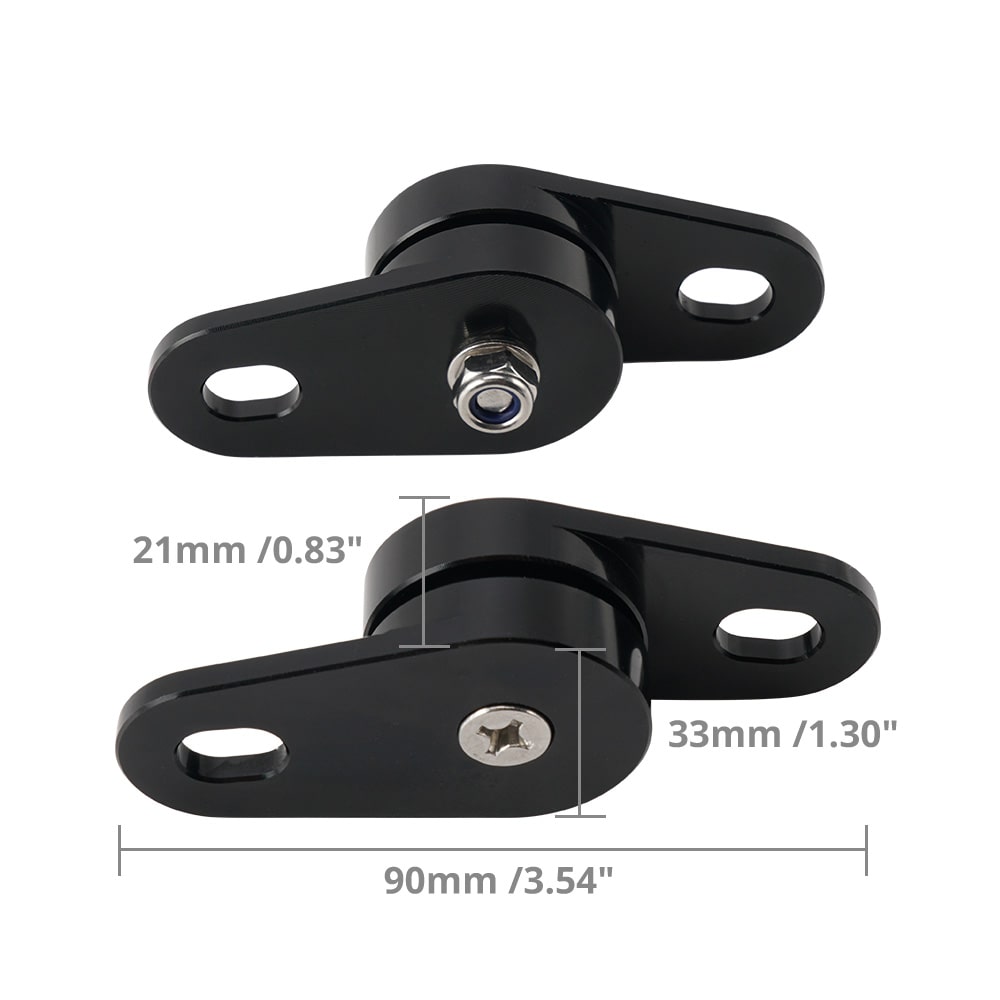 Pair ATV Muffler Exhaust Pipe Silencer Hanger Mounts Brackets For Yamaha Banshee 350