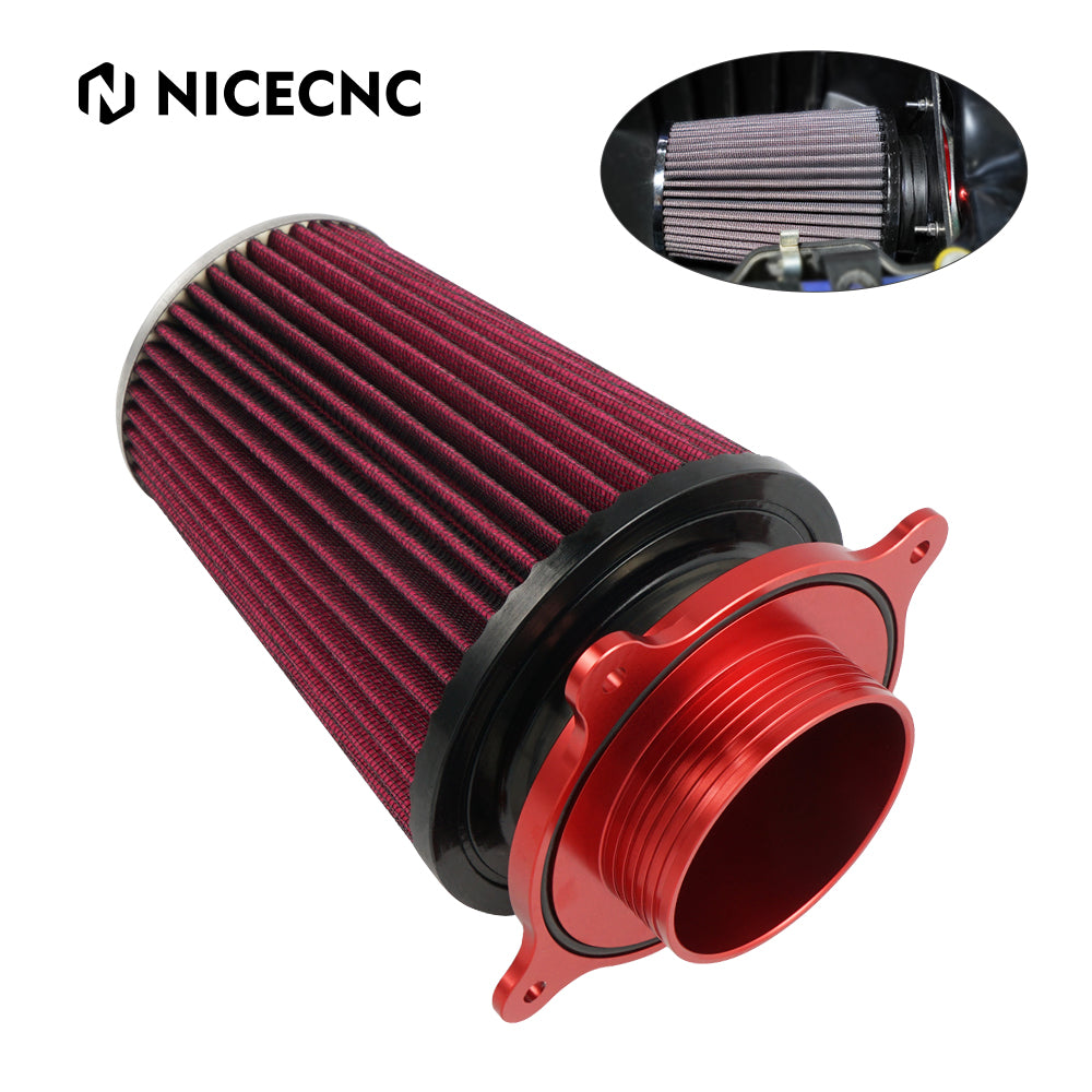 Air Filter Intake With Holder Adapter For Yamaha Raptor 700 2006-2024