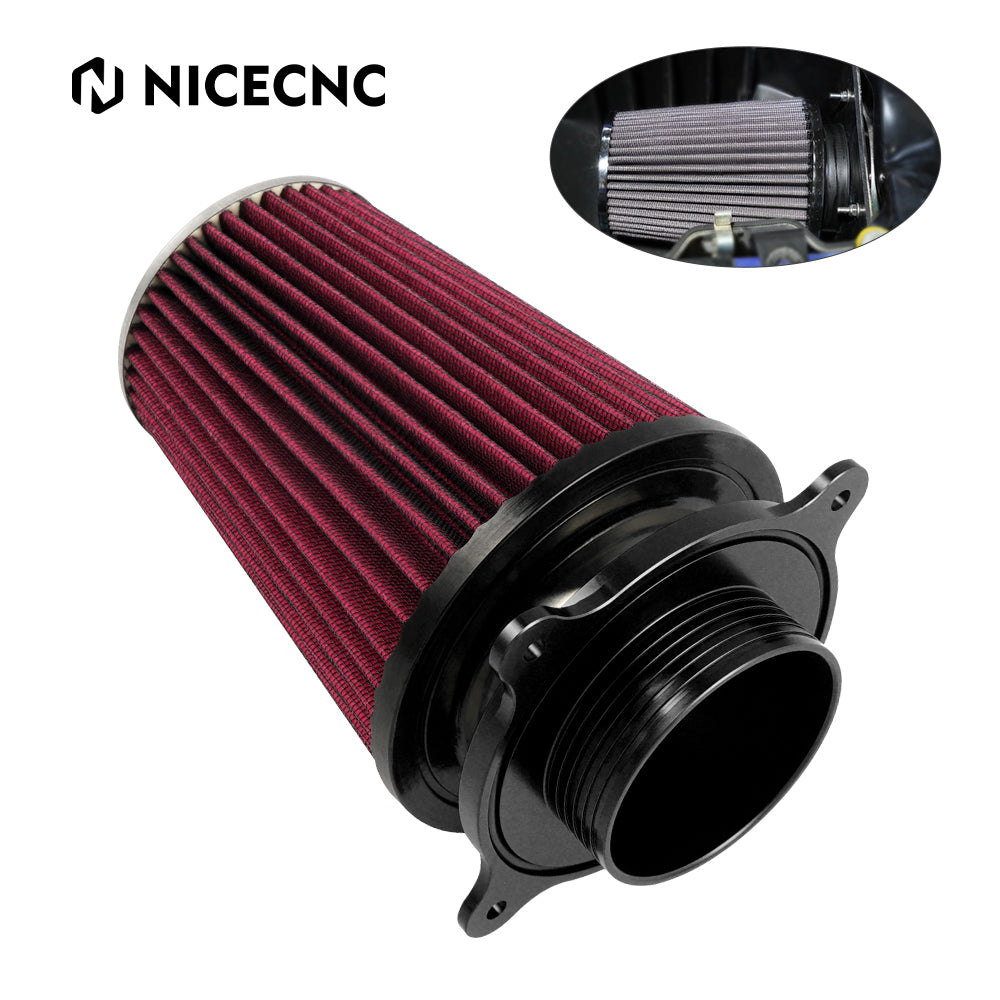 Air Filter Intake With Holder Adapter For Yamaha Raptor 700 2006-2024