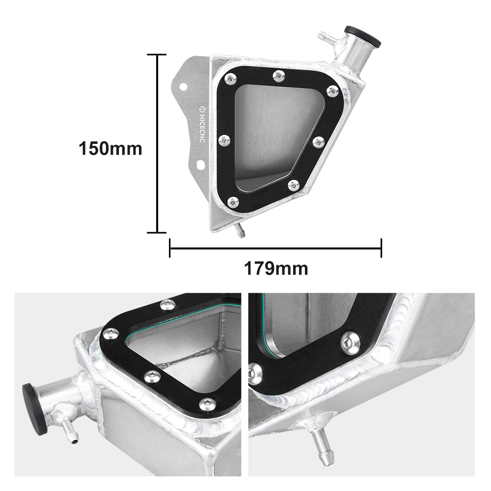 ATV Coolant Reservoir Transparent Recovery Tank For Yamaha Raptor 700 2013-2024