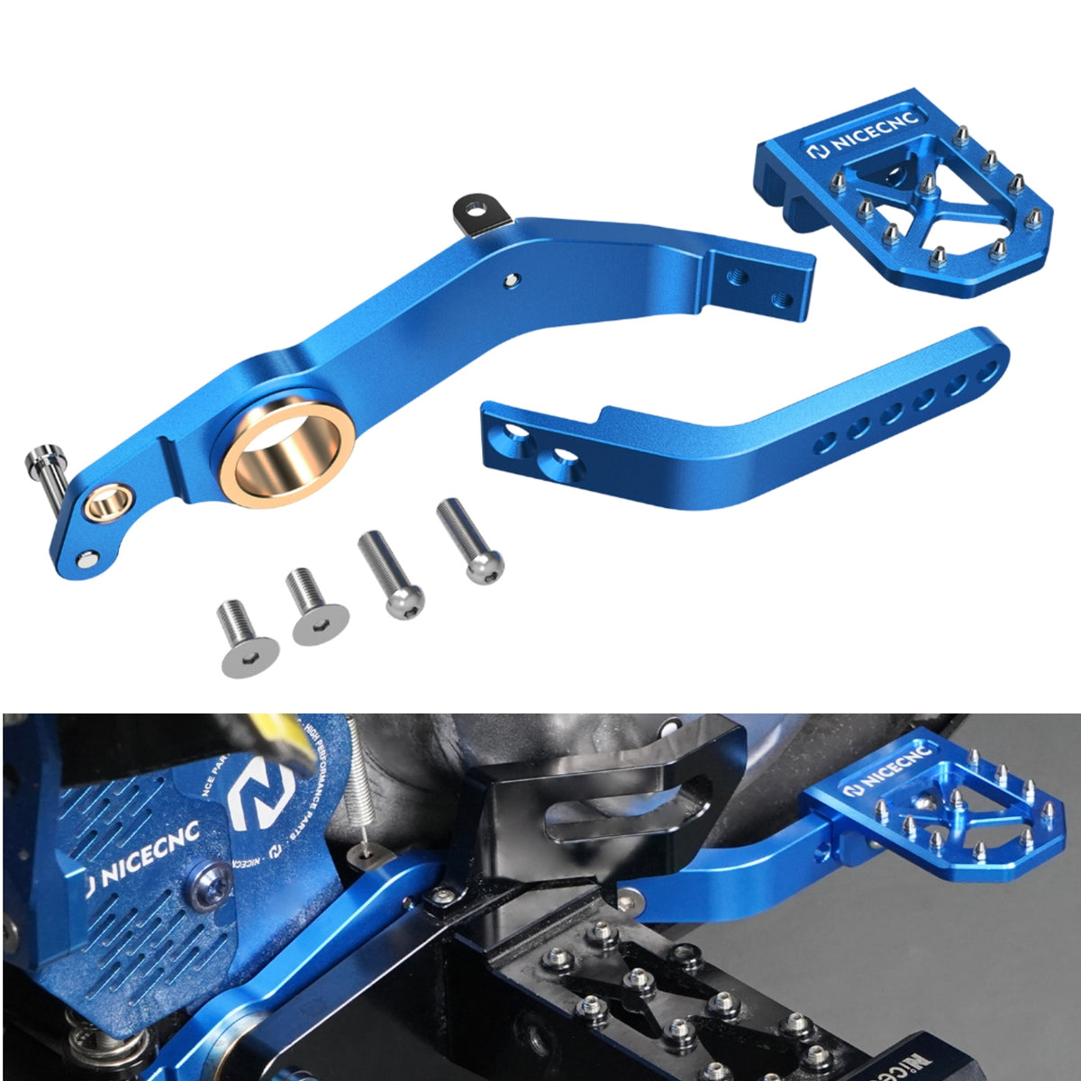 Adjustable Rear Foot Brake Pedal Lever For Yamaha Raptor 700 R 2013-2026