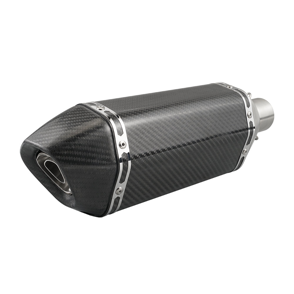 ATV Muffler Slip-On Exhaust Pipe Carbon Fiber For Yamaha Raptor 700/R 2015-2023