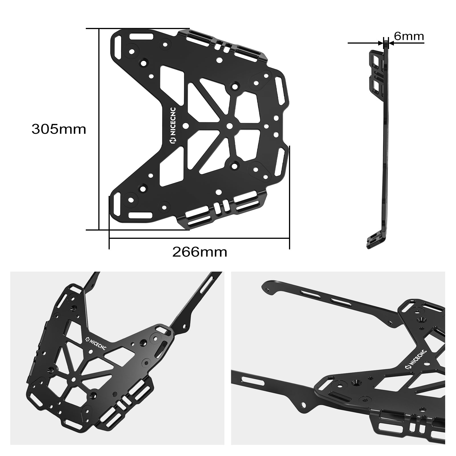 Upgrade Motorcycle Rear Luggage Rack For Yamaha Tenere 700 /XTZ700 2019-2024