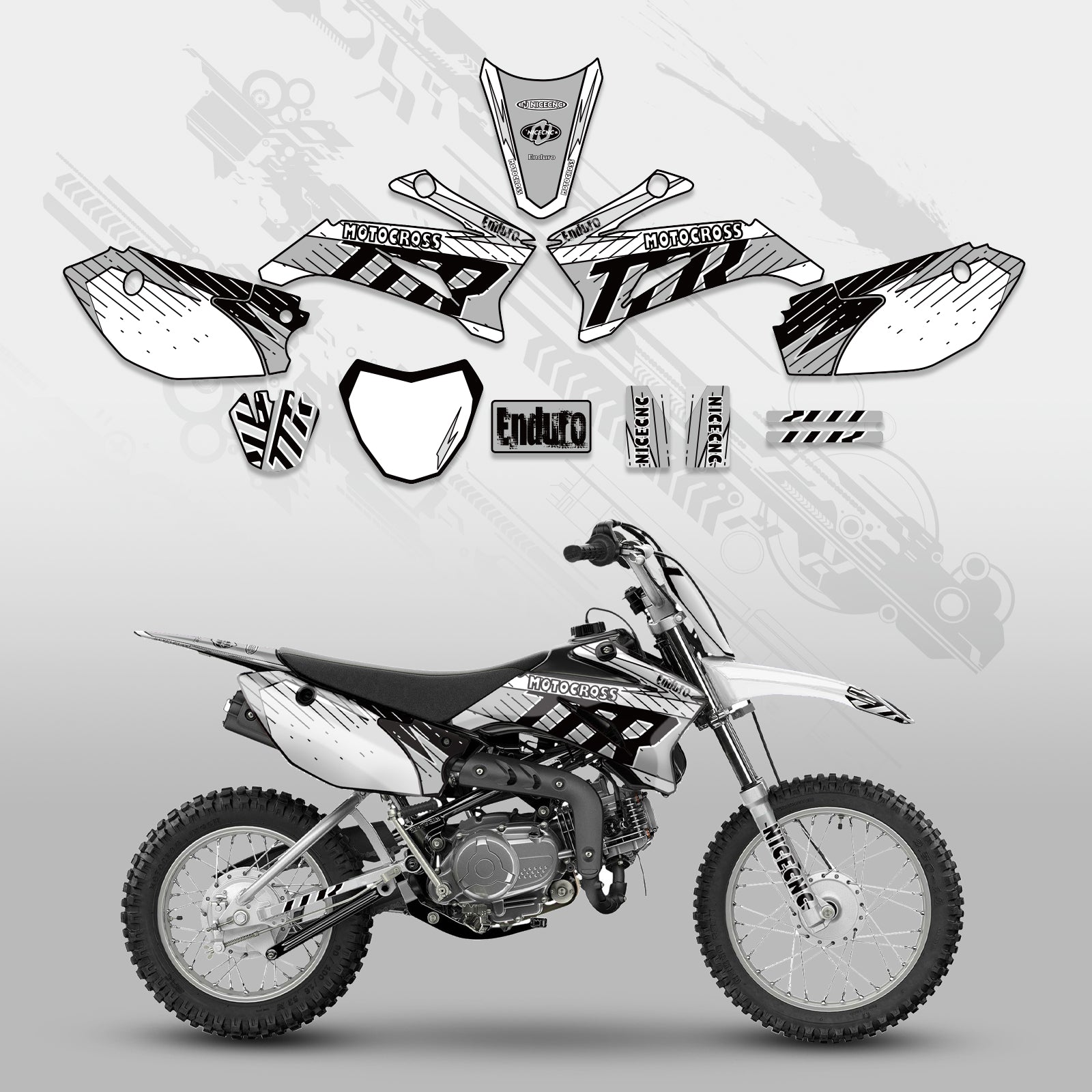 Motorcycle Full Graphics Decals Stickers Set For YAMAHA TTR110 ALL YEARS