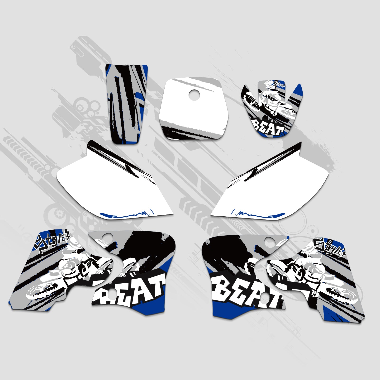 Motorcycle Full Graphics Decals Stickers Kit For YAMAHA TTR90 2000-2007