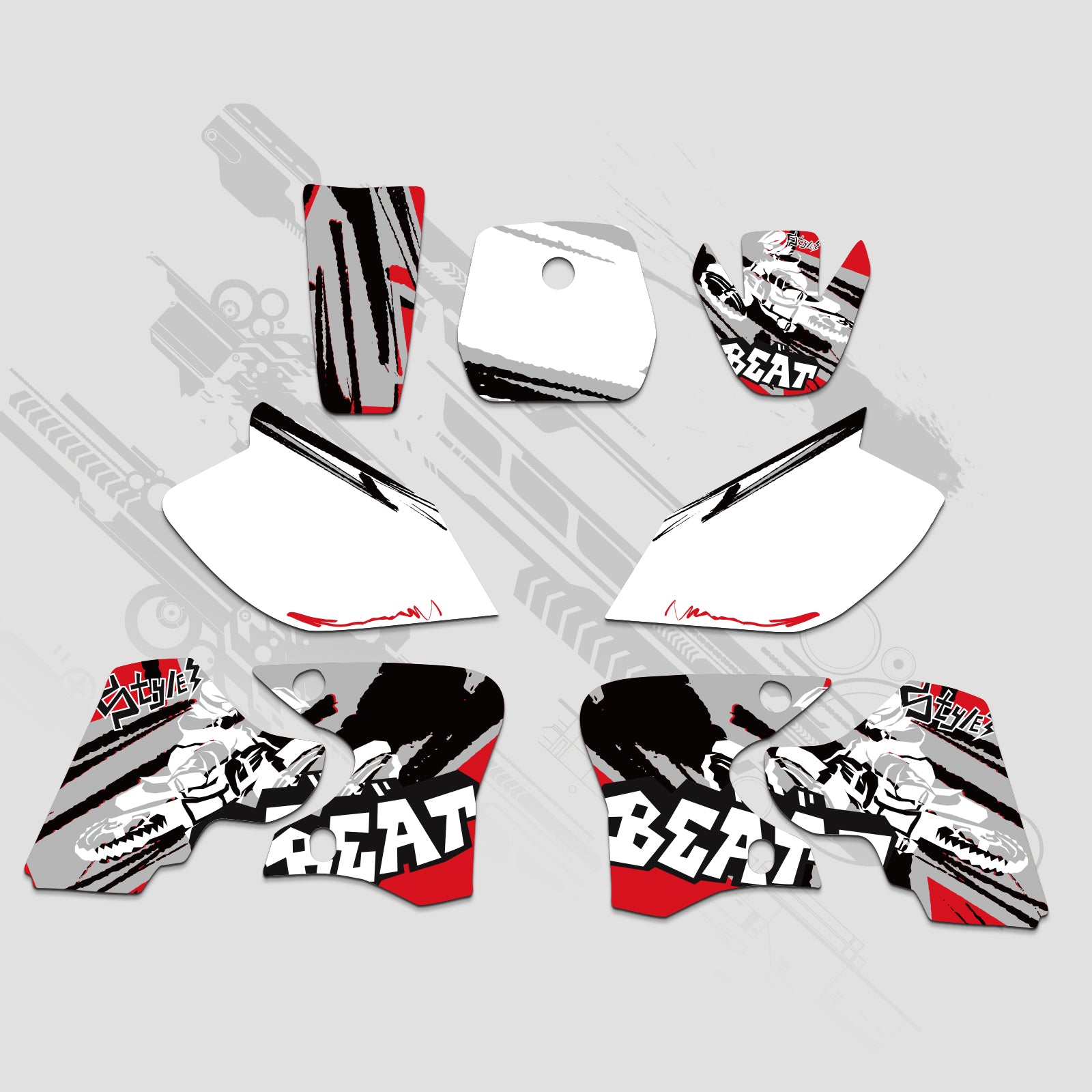 Motorcycle Full Graphics Decals Stickers Kit For YAMAHA TTR90 2000-2007