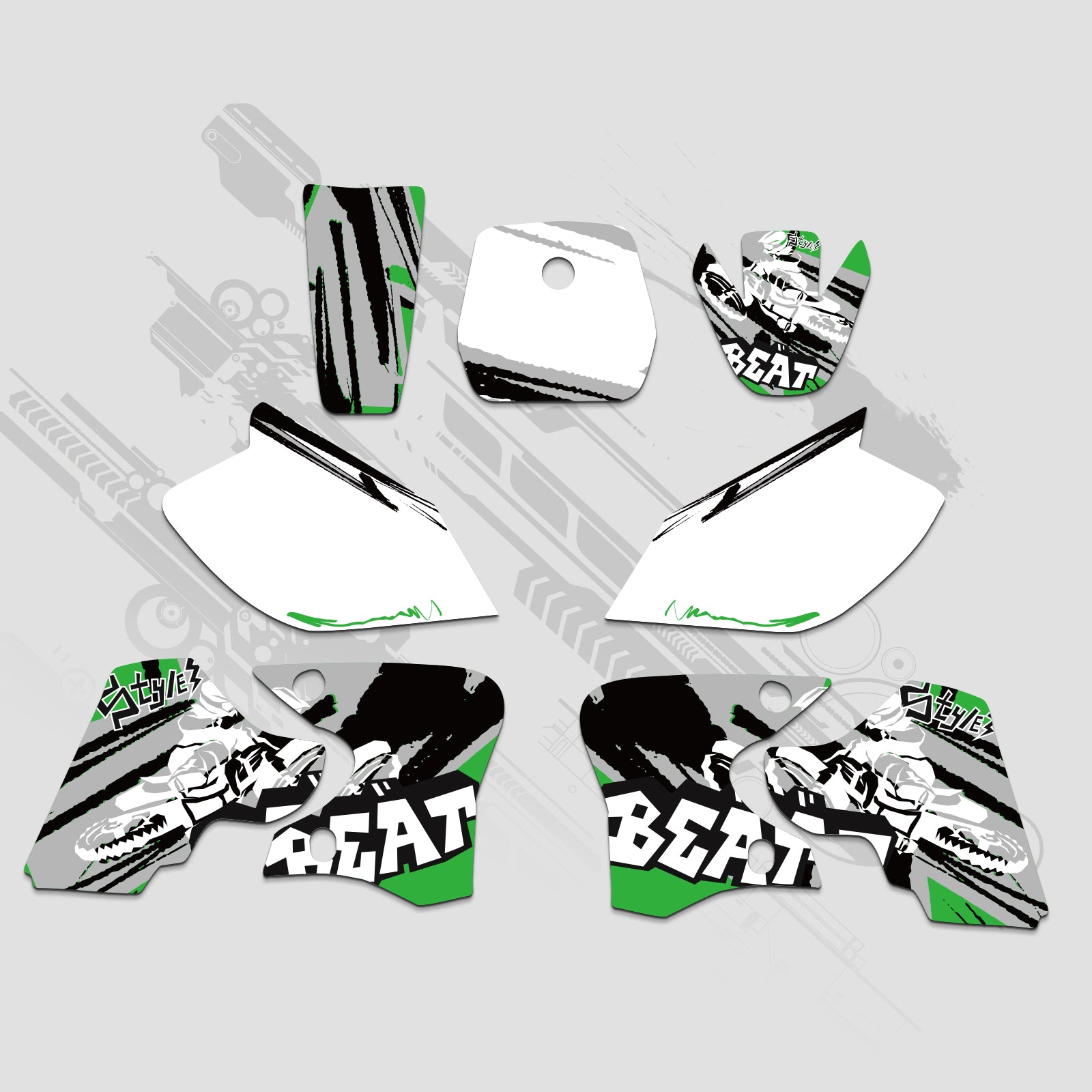Motorcycle Full Graphics Decals Stickers Kit For YAMAHA TTR90 2000-2007