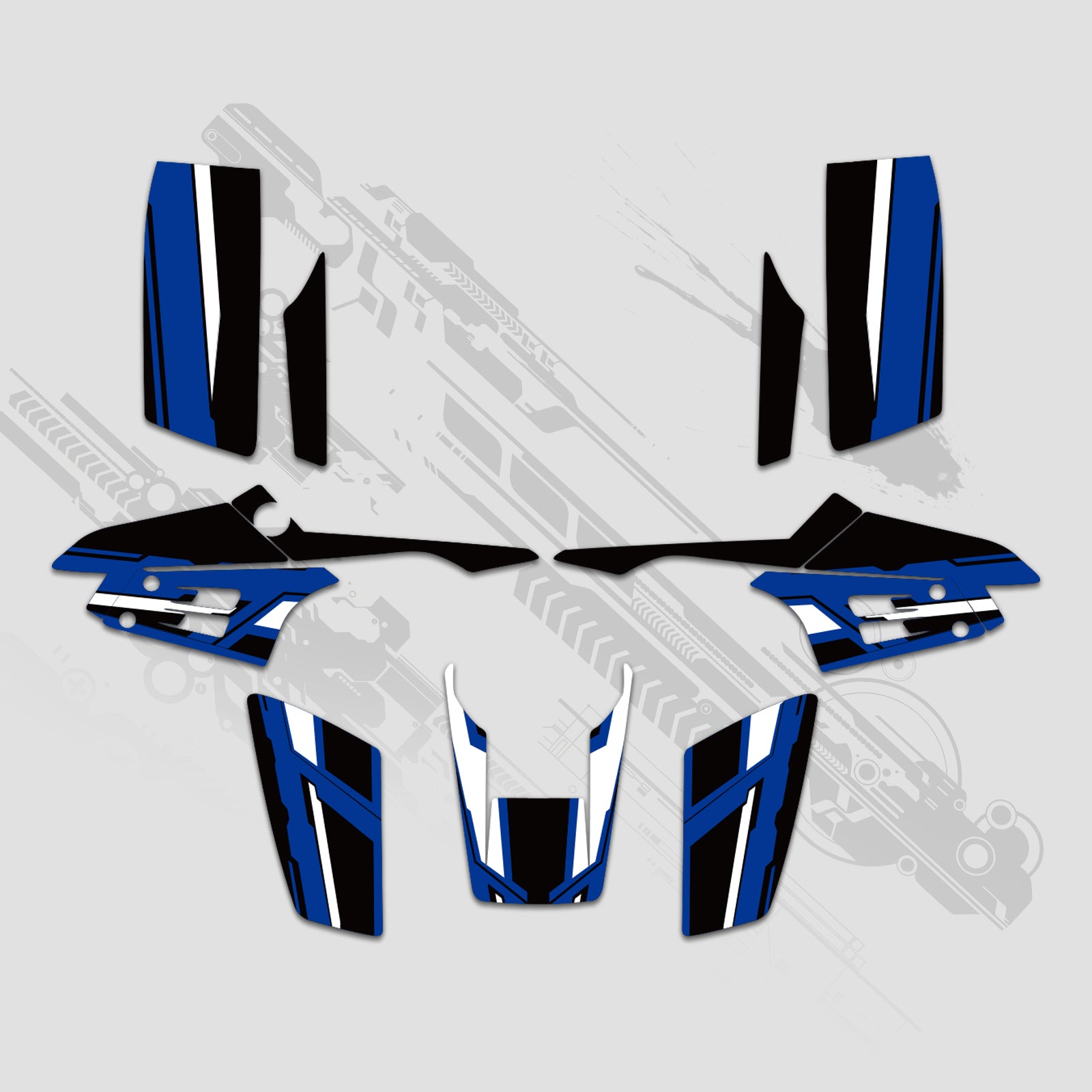 ATV Full Graphics Decals Stickers Kit For Yamaha Warrior 350 1987-2004