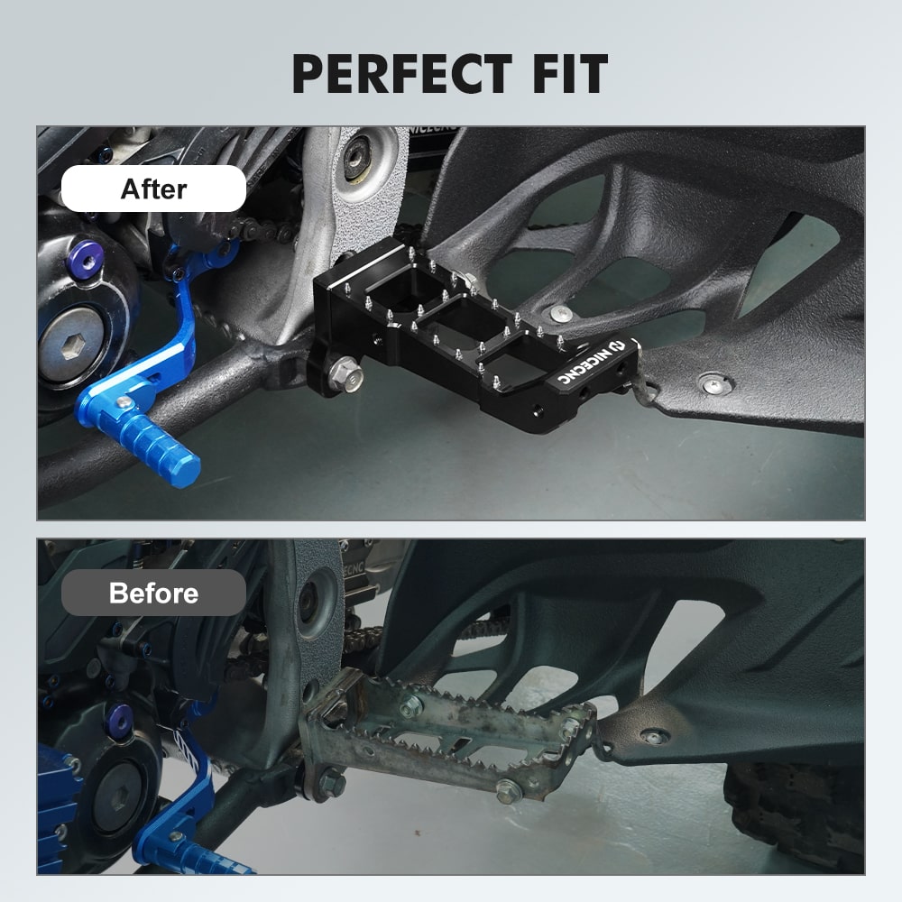 ATV Left + Right Footpegs Foot Rest Pedals Assy For Yamaha YFZ450R