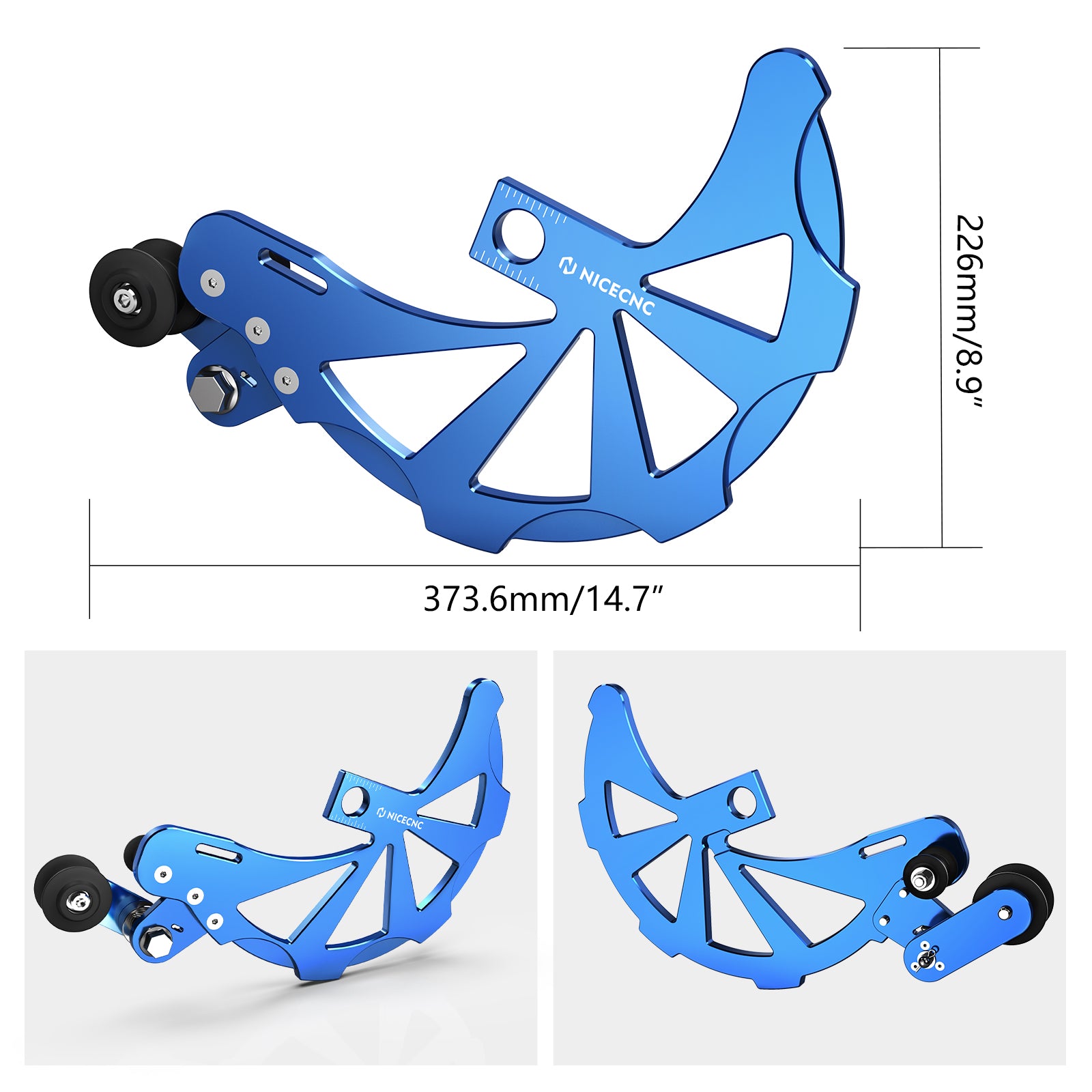 Rear Sprocket Guard Chain Tensioner Adjuster Roller For Yamaha YZ125 YZ250 2005-2024 YZ250F WR250F WR450F