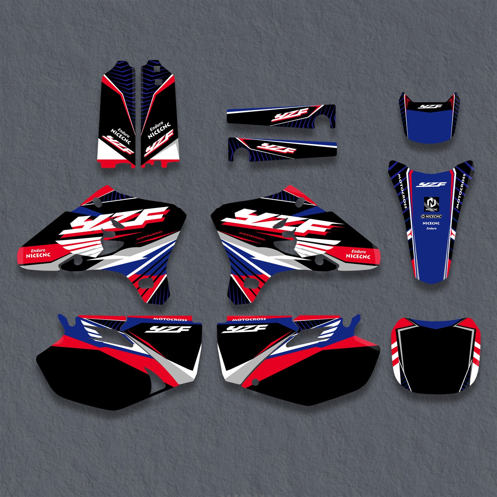 Motorcycle Full Graphics Decals Stickers Set For YAMAHA YZ250F / YZ450F 2003-2005