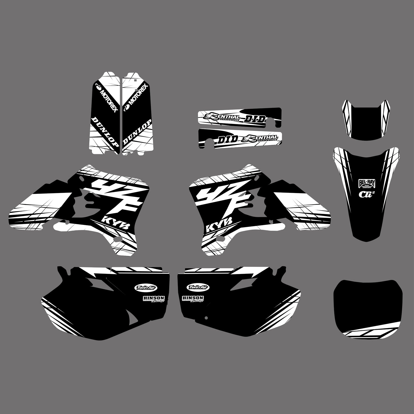 Team Decals Stickers Graphics Kit For YAMAHA YZ250F YZ450F 2003-2005