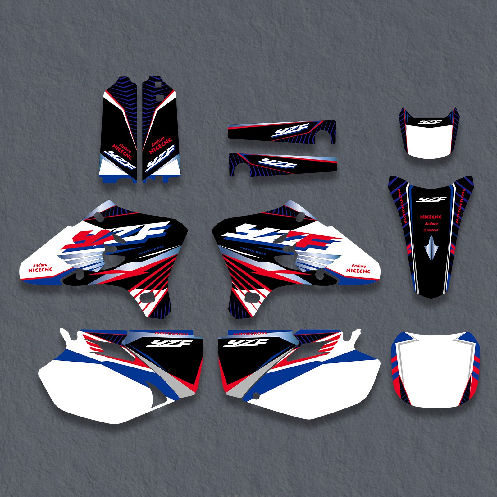 Full Graphics Decals Stickers Kit For YAMAHA YZ250F / YZ450F 2003-2005