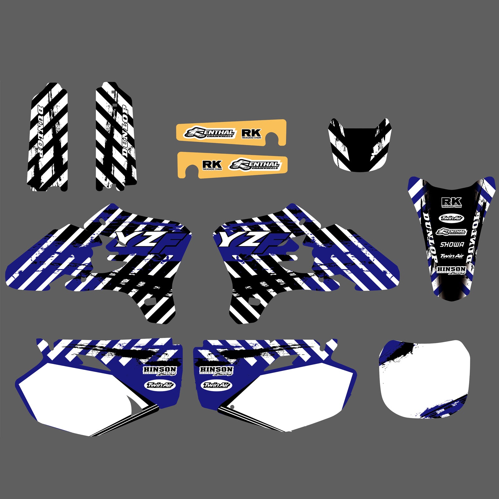 Motorcycle Team Graphic Decals Sticker Kit For YAMAHA YZF250/YZF450 2003-2005