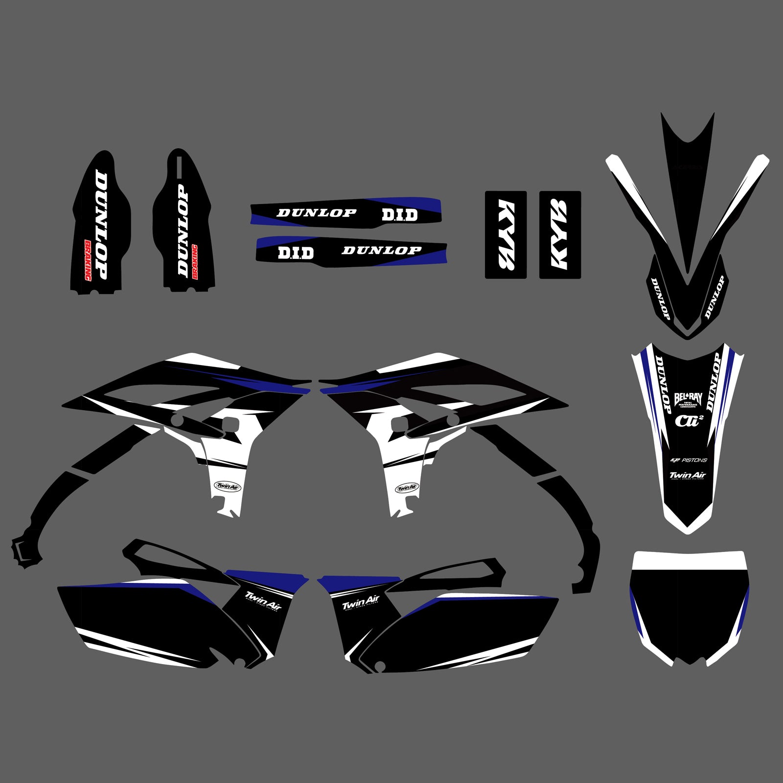 Team Decals Stickers Graphics Kit For YAMAHA YZF250	2010-2013