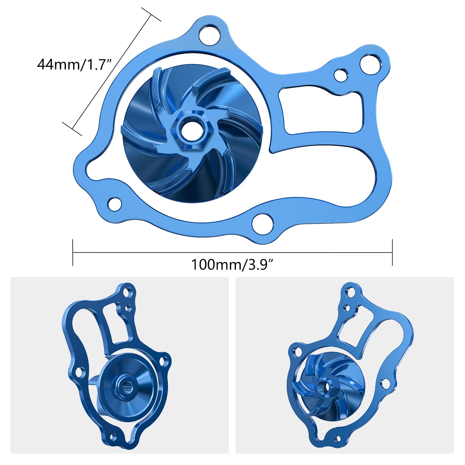 Oversized Water Pump Impeller Cooler Kit For Yamaha YZ250 1999-2024 YZ250X 2016-2023