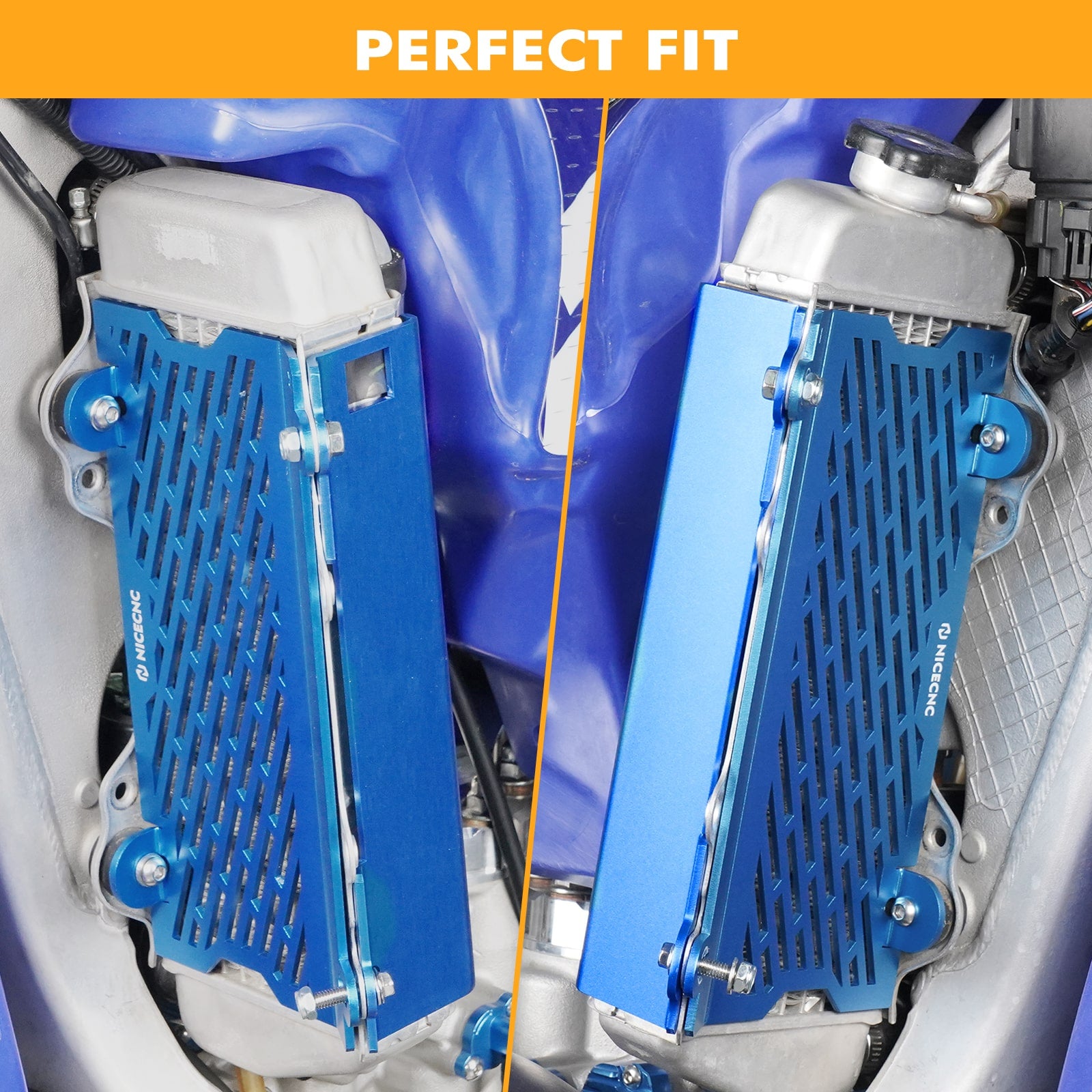 1 Pair Radiator Guards For Yamaha YZ250 2002-2024 YZ250X 2016-2023