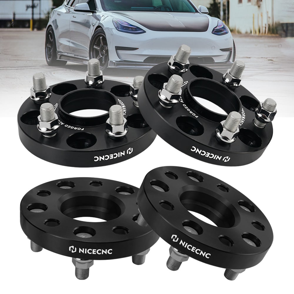 2pcs / 4pcs 20mm Hubcentric Wheel Spacer Kit for Tesla Model 3 RWD AWD Standard Range(SR)/Long Range(LR)