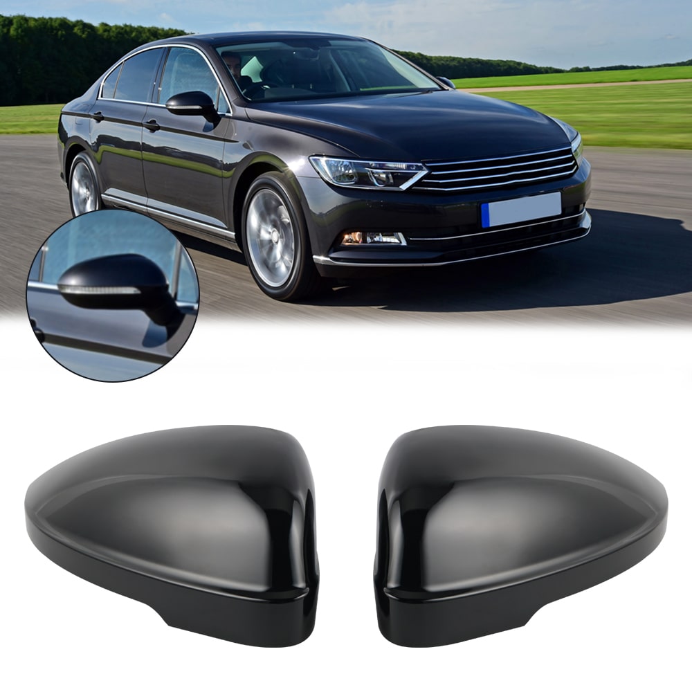 Side Mirror Cap Cover Pair Set ABS for Volkswagen MAGOTAN PASSAT B7 New BORA