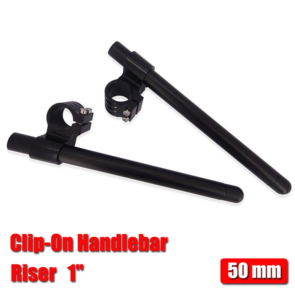 50mm Clip-On Handlebar 1" Riser For Yamaha Honda Suzuki Kawasaki