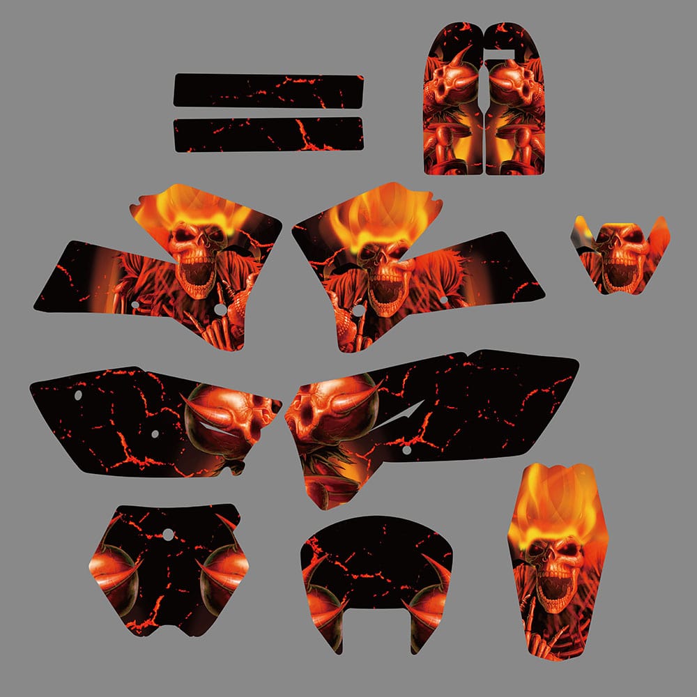 Bakcgrounds Decal Stickers For KTM SX 125 250 380 400 520 2005-2006
