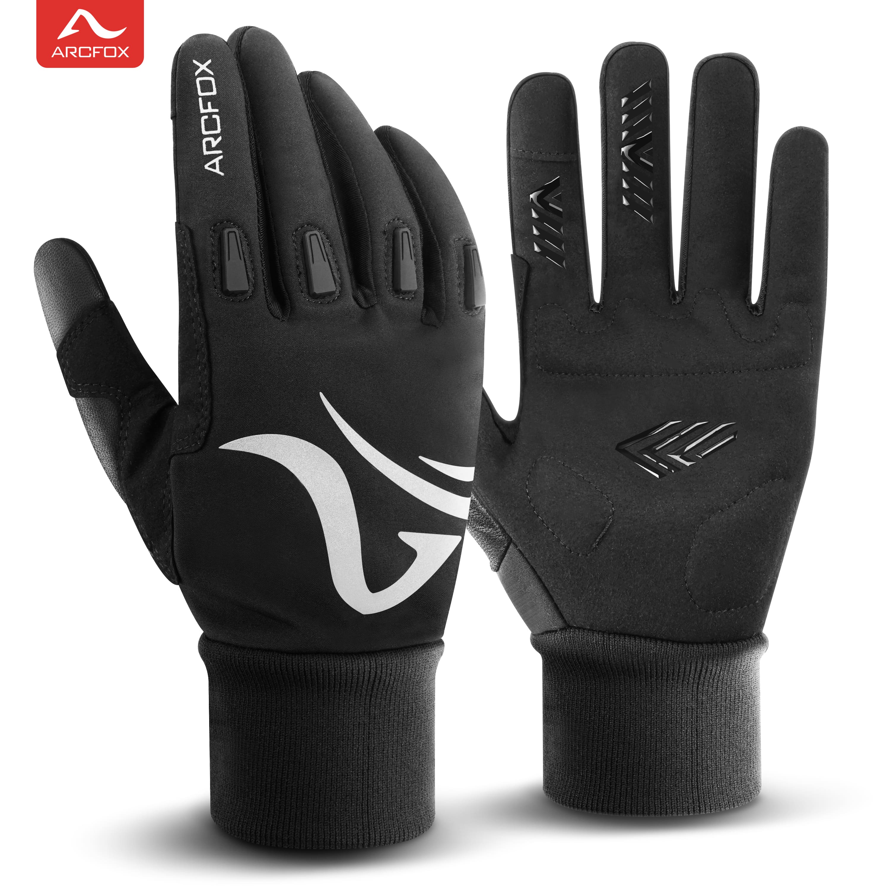 Arcfox Motorcycle Off-road Riding Gloves Non-slip Shock Absorption Warm Lining Fall Winter