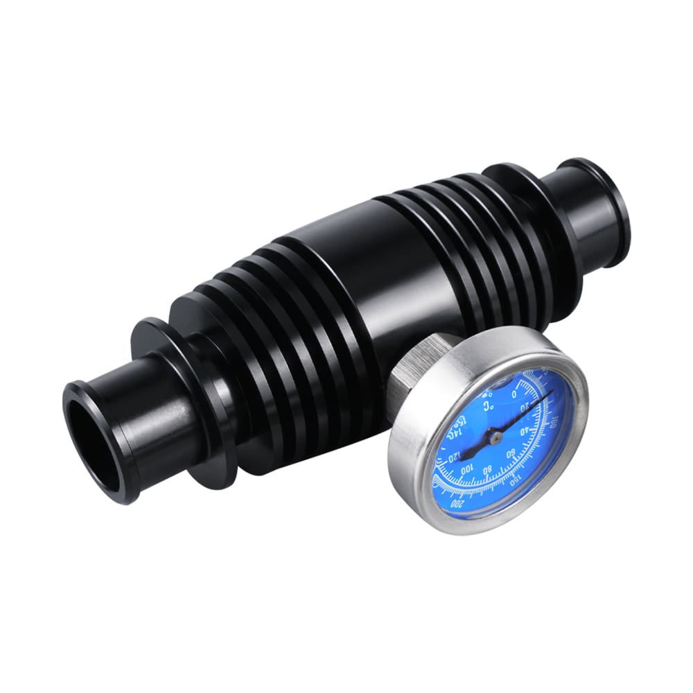 Radiator Inline Cooler w/ Temperature Gauge For Honda TRX450R TRX250R TRX700XX