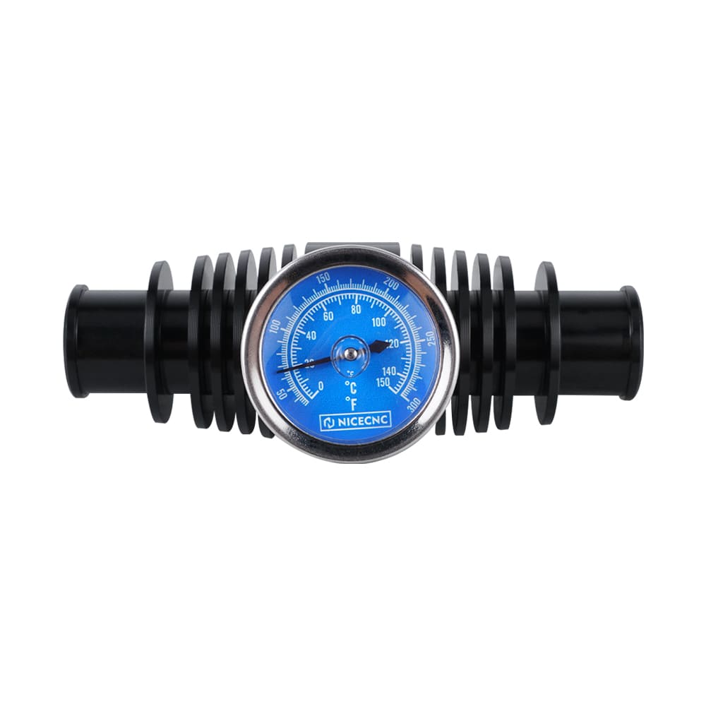 Radiator Inline Cooler w/ Temperature Gauge For Honda TRX450R TRX250R TRX700XX