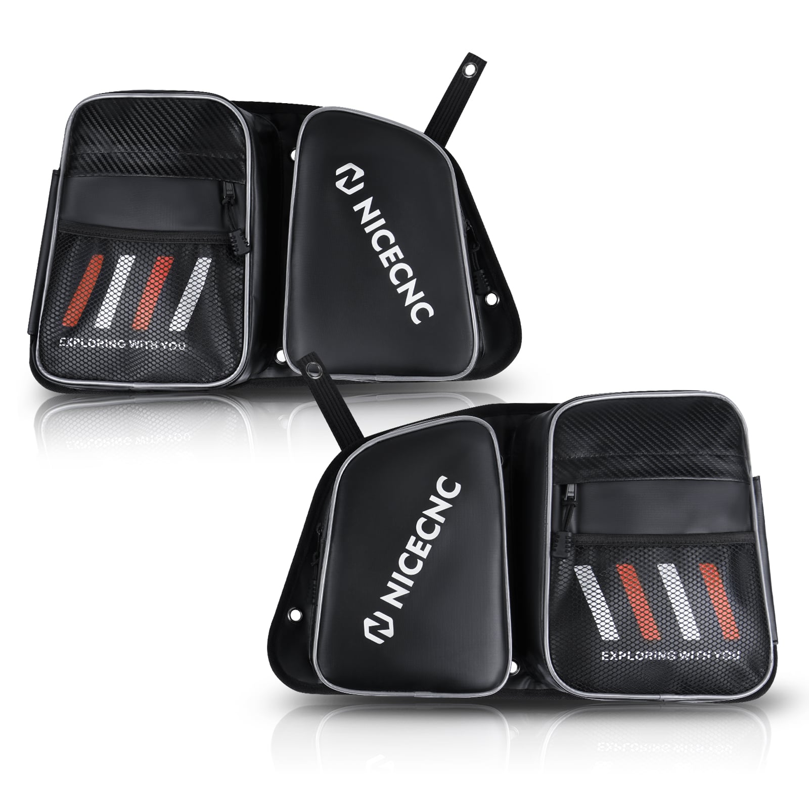 Upgraded UTV Rear Door Storage Bags For Polaris RZR XP 4 1000 900