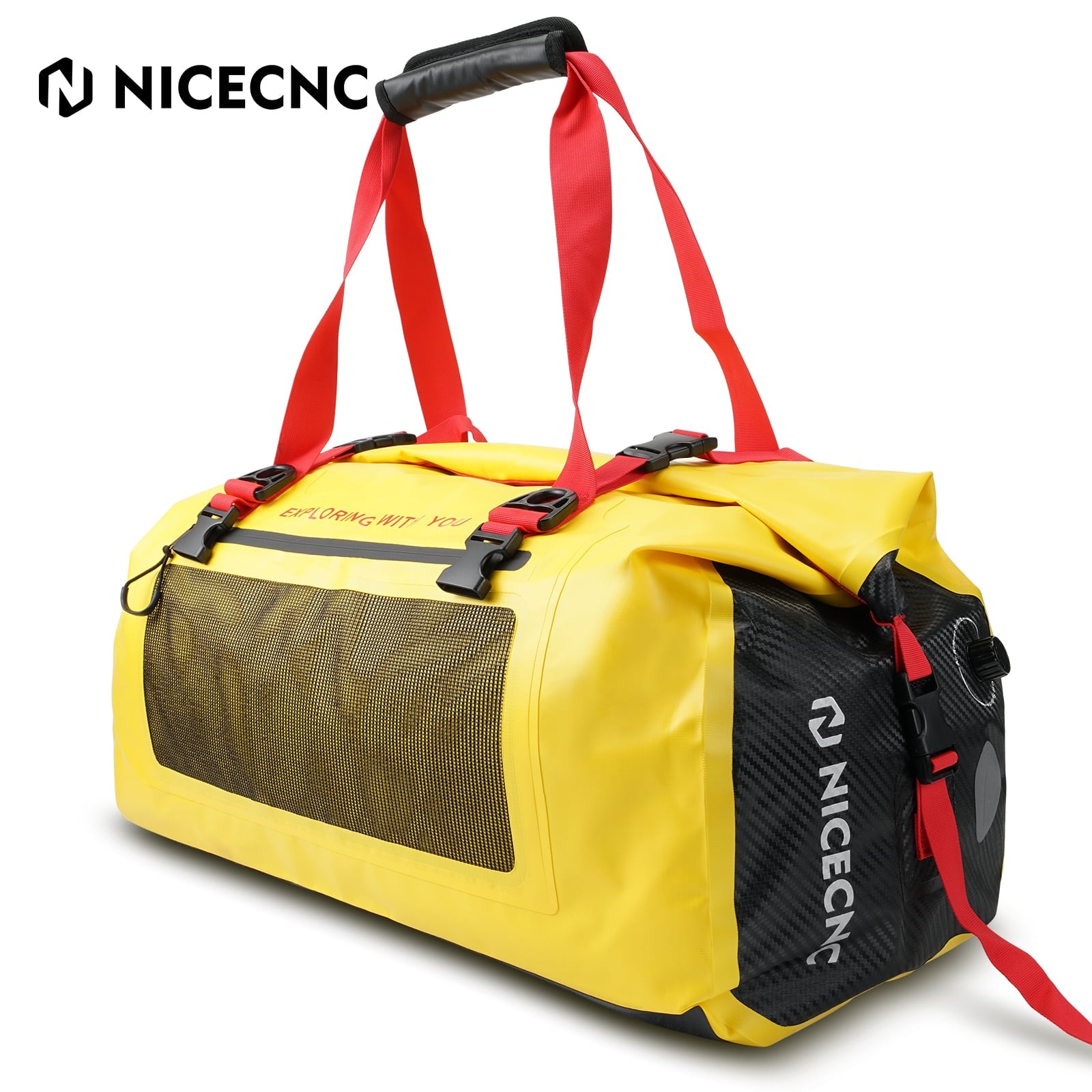 Motorcycle 66L Dry Duffel Bag | Rear Seat Tail Luggage Bag Waterproof