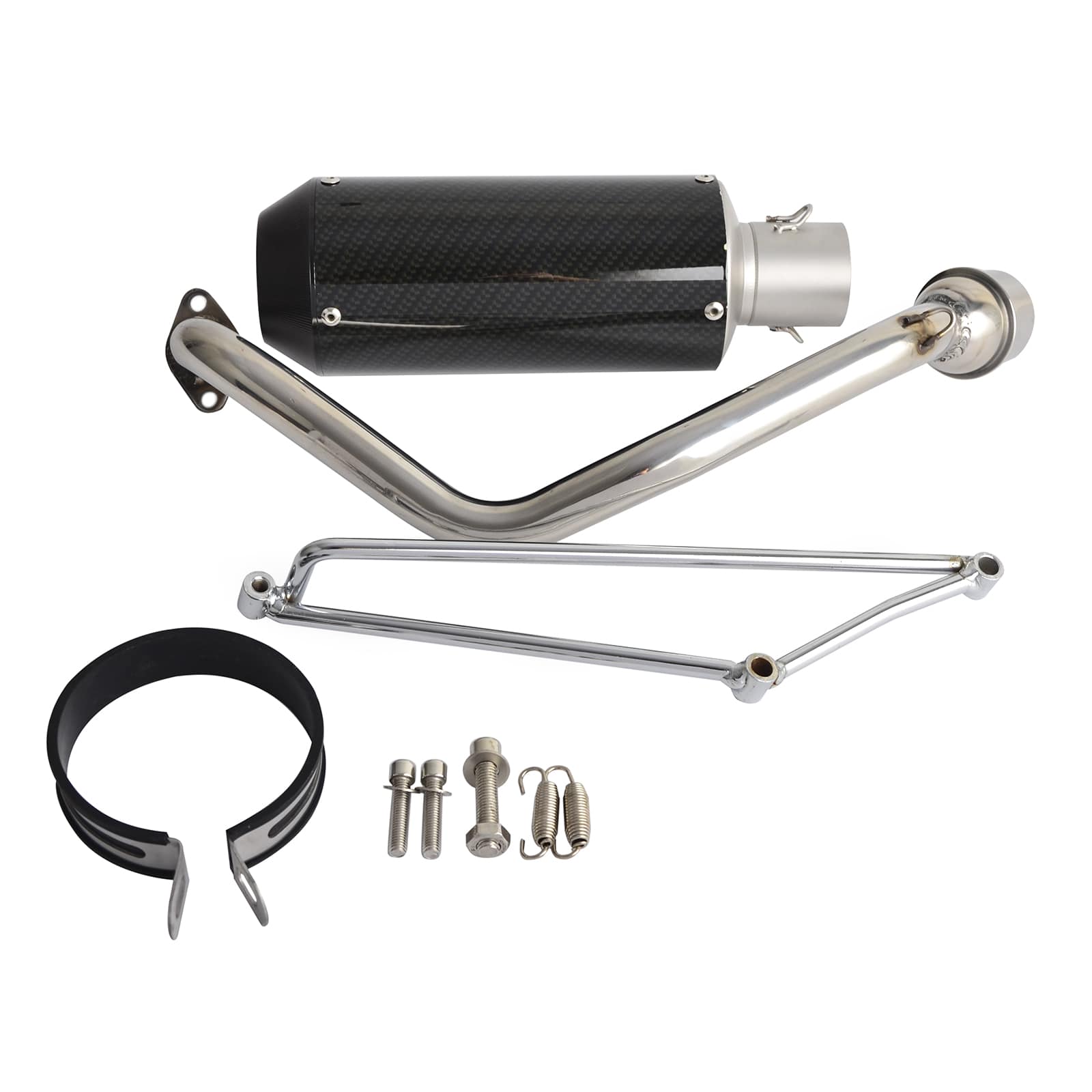 Scooter Full Exhaust Pipe Muffler System Kit