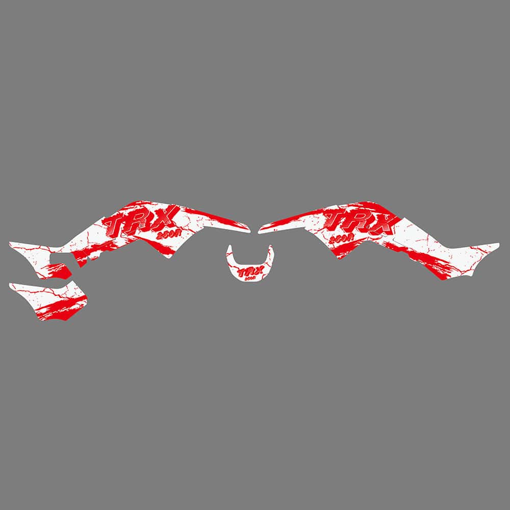 ATV Decals Stickers Full Graphic Kit For Honda TRX250R 1986-1989