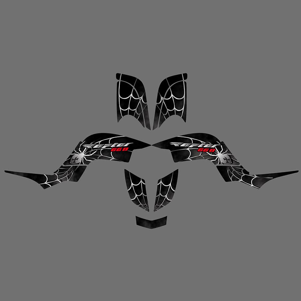 ATV Full Fairing Decal Sticker Graphics Background Kits For Yamaha RAPTOR 660 2001-2005